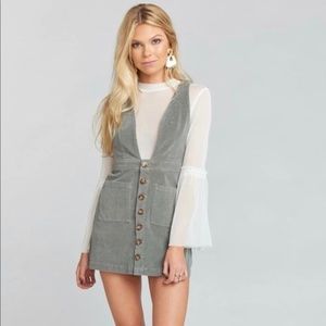 Show Me Your Mumu Gray Connelly Overall Dress